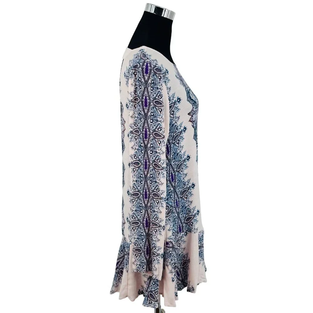 NWOT Free People White Strappy Back Tunic Dress S | Boho Coastal Cowgirl Bridal - Picture 8 of 16